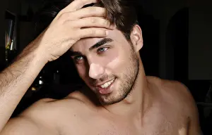 20 30 Prints: Portrait of a young man in sunlight, beauty shot