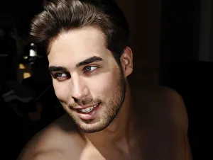 Casual Collection: Portrait of a young man in sunlight, beauty shot
