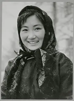 Portrait of a Young Mongolian Female Student