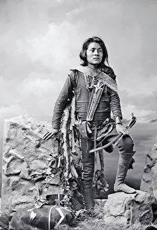New Mexico Prints: Portrait of a Young Navajo Boy