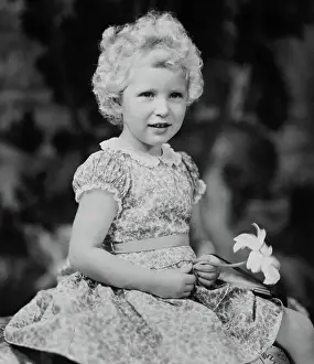 Princess Royal Prints: Portrait of Young Princess Anne