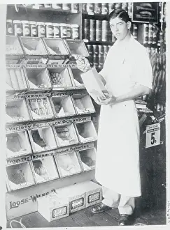 Commerce Prints: Portrait of Young Store Manager