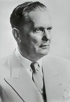 Portrait of Yugoslav revolutionary and statesman Josip Broz Tito