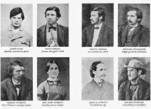 Mustache Prints: Portraits of Convicted Abraham Lincoln Assassination Conspirators