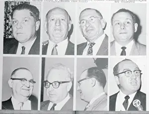 Portraits of Jimmy Hoffa and Accused Coconspirators