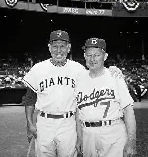 Portraits of Leo Durocher and Charlie Dressen