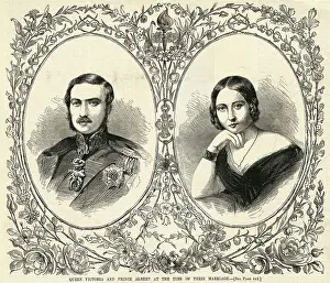 Portraits of Queen Victoria and Prince Albert