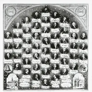 Portraits and Signatures of Signers