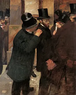 Degas Prints: Portraits at the Stock Exchange