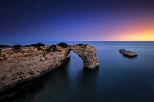 Portugal, Algarve, Landscape near Lagoa, Praia de Albandeira