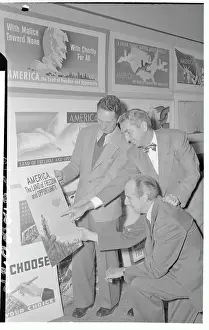 Tom C Prints: Post Office Poster Being Examined by Judges