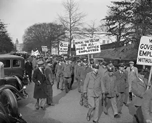 Post Office Prints: Post Office Substitute Employes on Parade