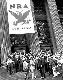 Cheering Prints: US Postal Workers Cheering for the NRA