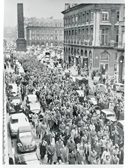 Postal Workers Marching in a Demonstration