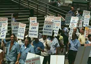 Huty34046 Prints: Postal Workers Protest