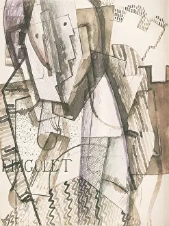 Czechia Prints: Postava pred hradbami, 1916