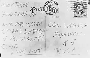 Intimidation Prints: Postcard Evidence in Lindbergh Trial