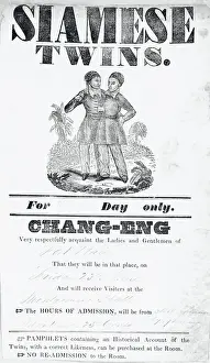 Poster Advertising Siamese Twins