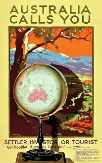 Arc0010216 Prints: Poster, Australia Calls You