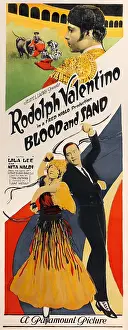 Prints of Movie poster advertises Blood and Sand (Paramount Pictures), a silent drama starring Rudolph Valentino and Lila Lee, 1922. (Photo by John Kisch Archive/Getty Images) The Original Latin Lover: Experience the Magnetic Charm of Silent Film’s Most Dashing Heartthrob: Poster For Blood and Sand