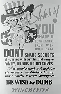 Poster Cautioning Employees