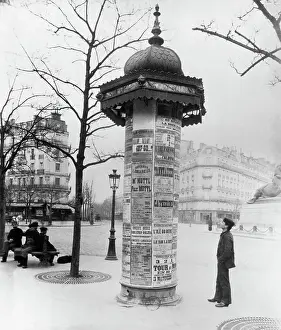 Public Square Prints: Poster-Covered Morris Column