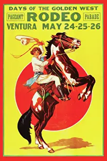 Arc0010031 Prints: Poster For Days Of The Golden West Rodeo