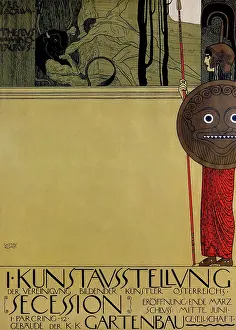 Klimt Prints: Poster for the First Exhibition of the secession
