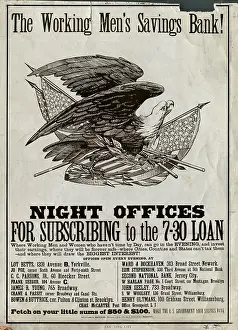 Banking Prints: Poster for US Government Loan During Civil War