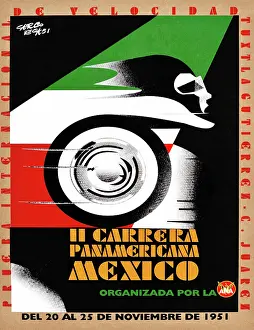 Arc0010216 Prints: Poster, Il Carrera Panamericana Mexico