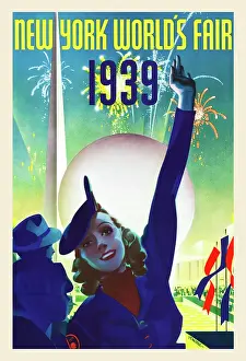 Arc0010216 Prints: Poster For The New York World's Fair