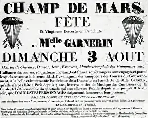Jump Prints: Poster For Parachute Descent Of Garnerin