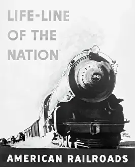 Poster Of Railroad Train