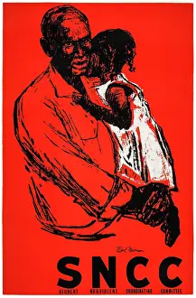Western Script Prints: Poster For SNCC Student Nonviolent Coordinating Committee