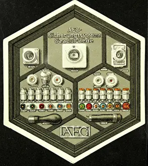 Appliances Prints: Poster stamp AEG fuse systems Geadul-Zede