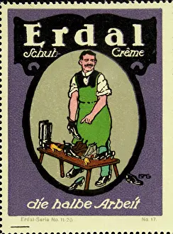 Brand Prints: Poster stamp Erdal shoe cream