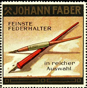 Companies Prints: Poster stamp Faber ink pens