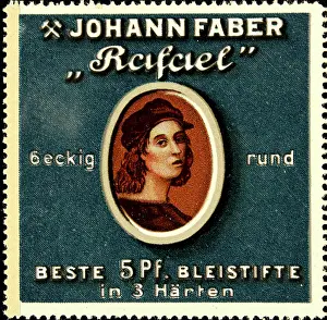 Painter Prints: Poster stamp Faber Rafael pencils