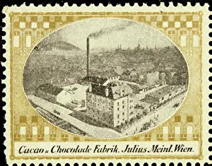 Factories Prints: Poster stamp factory Julius Meinl Vienna