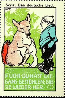 Foxes Prints: Poster Stamp The German Song