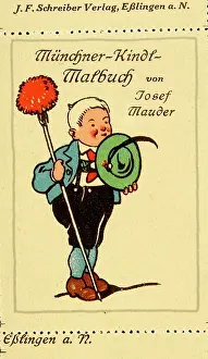 Poster stamp Munich-Kindl coloring book