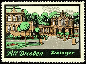 Cities Prints: Poster stamp Old Dresden