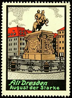 Cities Prints: Poster stamp Old Dresden