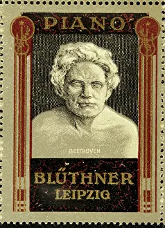 Composers Prints: Poster stamp Piano Blüthner Leipzig