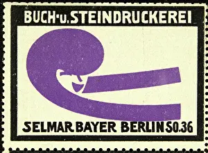 Companies Prints: Poster stamp Printer Selmar Bayer