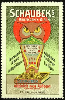 Albums Prints: Poster stamp Schaubek's stamp album