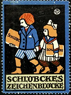 Children Prints: Poster stamp Schlöbcke's drawing pad