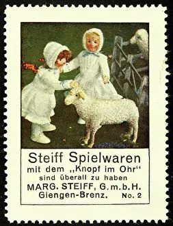 Dolls Prints: Poster stamp Steiff toys