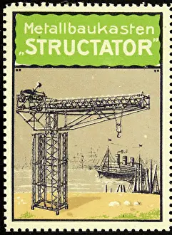 Cranes Prints: Poster stamp Structator metal construction kit