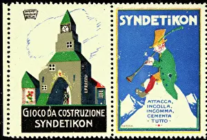 Advertising Label Prints: Poster stamp Syndetikon